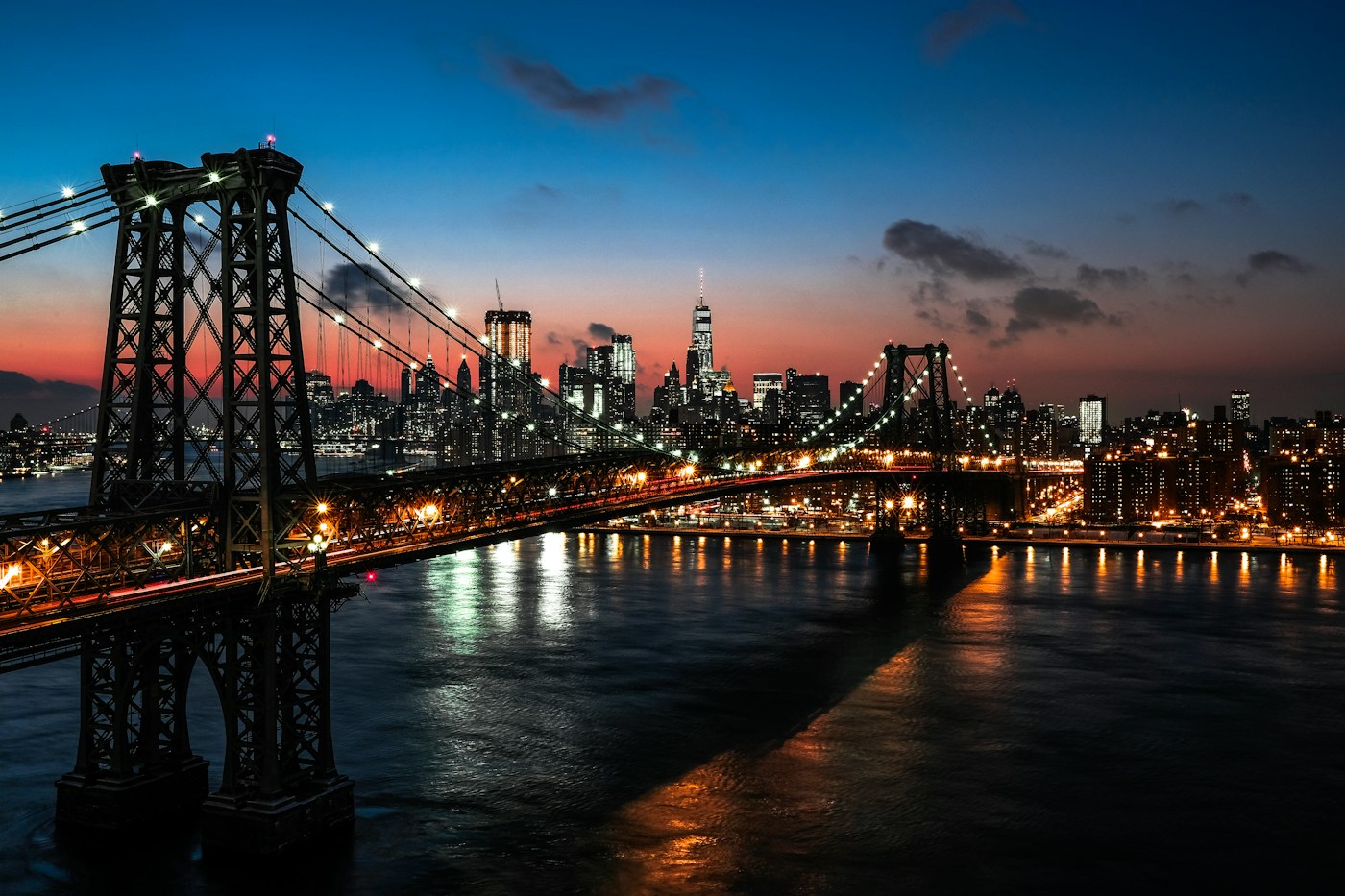 A sweeping view of Manhattan and the New York waterfront